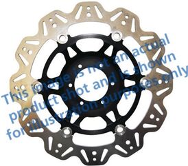 EBCブレーキ Veeシリーズ Sport バイク ブレーキディスク（ブラックハブ）フロント左側用 | VR626BLK