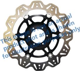 EBCブレーキ Veeシリーズ Sport バイク ブレーキディスク（ブラックハブ）フロント左側用 | VR1136BLK