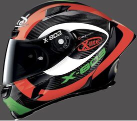 Nolan / ノーラン X-LITE フルフェイス ヘルメット X-803 RS HATTRICK, Ultra Carbon Hattrick Tricolor, Size XL | U8R0006280736