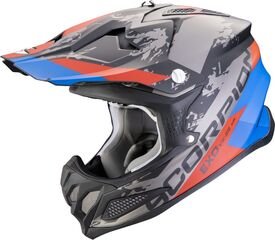 スコーピオン オフロードヘルメット VX 22 エア Cx マットブラック-ブルー-レッド | 32-438-326