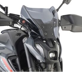 GIVI / ジビ Screen for Honda CB1000R 18-, CB650R, Benelli 502C, Yamaha MT-07 MT-09 21-, color smoke, dim. HxW 22x31 cm, fitting kit required to install (not included) | 1173S