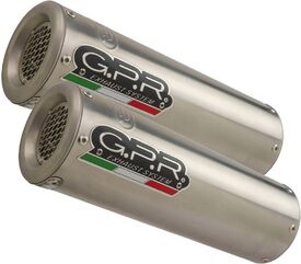 GPR / ジーピーアール Original For Aprilia Tuono 1000 Fact 2006/10 Pair Homologated スリッポンエキゾースト M3 Titanium Natural | A.27.M3.TN