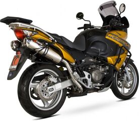 Scorpion / スコーピオンエキゾースト Factory オーバルスリップオン ステンレススリーブ eマーク Honda Varadero XL 1000 1998 - 2013 | EHA68SEO