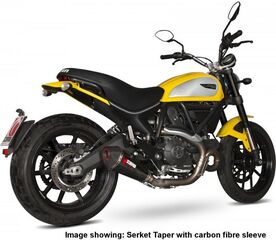 Scorpion / スコーピオンエキゾースト Serket （Taper）テーパースリップオン チタンスリーブ Ducati Scrambler 2015 - 2018 | RDI62TEO