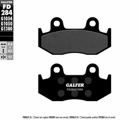 Galfer / ガルファー ブレーキパッド セミメタル | FD284G1054
