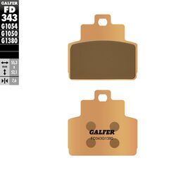 Galfer / ガルファー ブレーキパッド シンタードメタル スクーター | FD343G1380