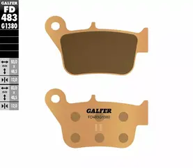 Galfer / ガルファー ブレーキパッド シンタードメタル スクーター | FD483G1380
