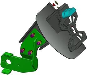 Access Design / アクセスデザイン Wheel base plate holder for Kawasaki Ninja 650 | SPLRK015