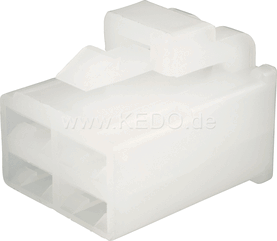 Kedo 4-Pin Connector / Housing-Set with snap-in nose for Type 250 connectors (# 40164) - not compatible to housing type 41552-4, Because latch on other side. | 41631