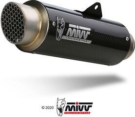 MIVV / ミヴ SPORT GPpro SLIP-ON Muffler CARBON for KYMCO AK550 2017 ECE approved if optionally catalysed (Euro4) Catalyzer is included | O.008.L2P