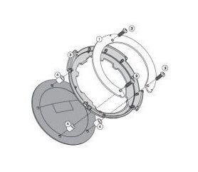 Givi / ジビ タンクロック タンクバック用フィッティング メタルフランジ GSR 600 (06-11) | BF01