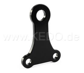 Kedo Headlight bracket "Straight" stainless steel coated black, mounting on bottom fork bridge for headlights with M9 and M10 mount - bottom mount | TH-10075.1
