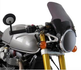 Powerbronze / パワーブロンズ ヘッドライトプロテクター ブルー TRIUMPH THRUXTON 1200, THRUXTON R, 16-19 | 440-T089A-008