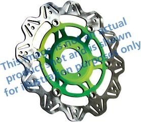 EBCブレーキ Veeシリーズ Sport バイク ブレーキディスク（グリーンハブ）フロント左側用 | VR4161GRN
