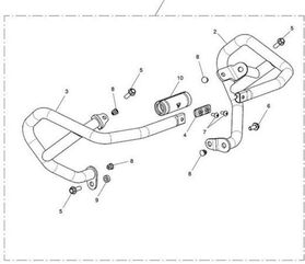 TRIUMPH / トライアンフ Rubber Sleeve Engine Bars | T2087643