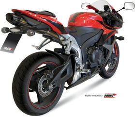 MIVV / ミヴ -SPORT SUONO- スリップオン ステンレス製（カーボンエンドキャップ） for HONDA CBR 600 RR (07-) | UH.037.L7