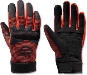 Harley-Davidson Gloves-Dyna,Textile,Mesh, Black/Vintage Orange | 98155-23VW