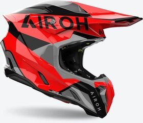 Airoh オフロード ヘルメット TWIST 3 KING、レッド グロス | TW3K55 / AI53A13TW3KRC