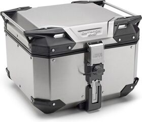 GIVI / ジビ アルミ トップケース Trekker Outback（トレッカーアウトバック） Evo 42 - monokey （モノキー）- 42 L. / （最大荷重10kg） - natural アルミ | OBKE42A