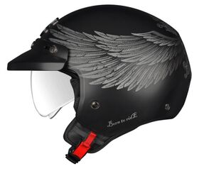 NEXX Urban Helmet Y.10 EAGLE RIDER BLACK.GREY MT, Size: XS | 01Y1001421157