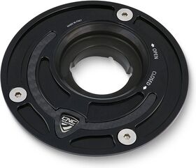 CNC Racing / シーエヌシーレーシング フューエルタンクキャップ - Flange Carbon, ゴールド | TSB03G