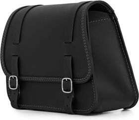 Ends Cuoio / エンズクオイオ バッグ Sporty（スポーティー） 左側 - ブラックレザー - グレーステッチ | SPO.N.CTGR.SX