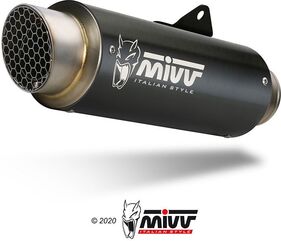 MIVV / ミヴ SPORT GPpro SLIP-ON Muffler BLACK STAINLESS STEEL for KAWASAKI Z400 2019 ECE approved (Euro4) | K.047.LXBP