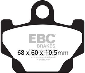 EBCブレーキ UK製ケブラー オーガニックFAシリーズ ブレーキパッド フロント左側用 | FA081