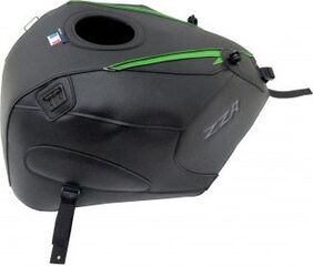 Bagster / バグスター タンクカバー KAWASAKI ZZR 1400 GRAINY マットブラック/PEARLY グリーン TIP 2018 | 1635I