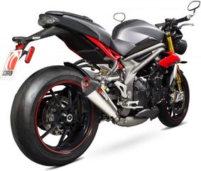 Scorpion / スコーピオンエキゾースト Serket （Taper）テーパースリップオン ステンレススリーブ eマーク Triumph Speed Triple 1050 16- | RTR84SESEO