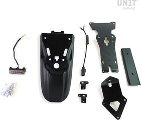 Unitgarage / ユニットガレージ Rear fender with license plate kit, Black | 1651+1682-Black