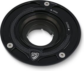 CNC Racing / シーエヌシーレーシング フューエルタンクキャップ - Flange Carbon, レッド | TSB01R