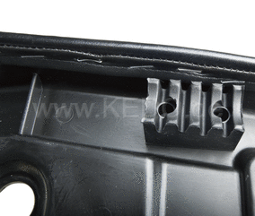 Kedo SR500 Seat, Complete, Black, OEM Replica (NEW:. Now incl rear seat base rubber, item 27153) | 10127RP