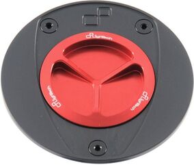 LighTech / ライテック Fuel Tank Cap with Spin Locking, Color: Red | TFN210ROS