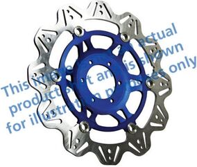 EBCブレーキ Veeシリーズ Sport バイク ブレーキディスク（ブルーハブ）フロント左側用 | VR614BLU