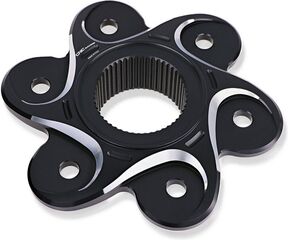 CNC Racing / シーエヌシーレーシング REAR SPROCKET FLANGE DUCATI BICOLOR, Black/Silver | FL504BS