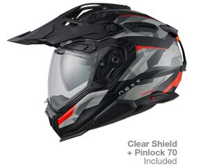 NEXX Adventure Helmet X.WED3 TRAILMANIA GREY.RED MT, Size: XXS | 01XE301418897