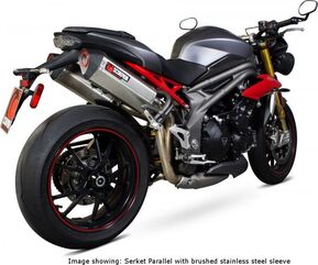 Scorpion / スコーピオンエキゾースト Serket スリップオン (ペア) チタンスリーブ eマーク Triumph Speed Triple 1050 16-Current | RTR84TEO