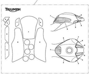TRIUMPH / トライアンフ Speed Triple Paint Protection | A9930350 | TRIUMPH / トライアンフ Motorcycles | A9930350
