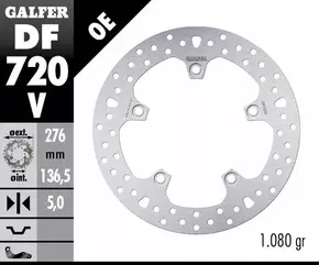 Galfer / ガルファー ブレーキディスク Round Fixed | DF720V