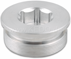 Kedo Aluminum Fork Top Nut, 1 Piece (Allen Screw, without O-Ring) for modification / removing Air Support | 40047