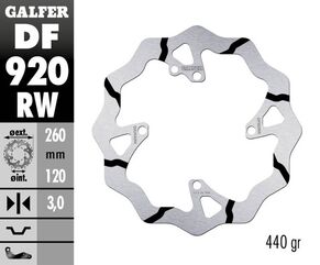 Galfer / ガルファー ブレーキディスク Fixed Wave 溝付き | DF920RW