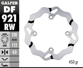 Galfer / ガルファー ブレーキディスク Fixed Wave 溝付き | DF921RW