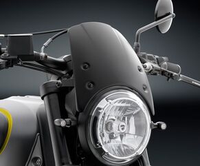 Rizoma / リゾマ  Headlight Fairing (Aluminium), Black Anodized | CF010B