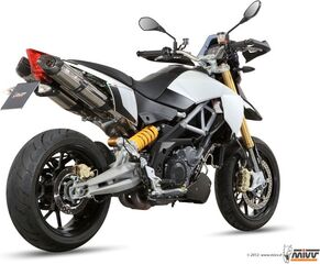 MIVV / ミヴ- SPORT 2 スリップオン ステンレス （カーボンエンドキャップ付）s for APRILIA DORSODURO 1200 (12-) | A.010.L7