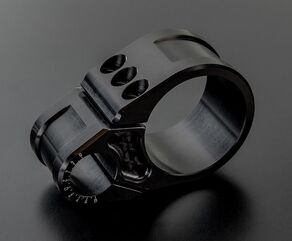 ABM / エービーエム Stand pipe bracket Standard Ø45 mm for clip-on, バージョン: 右側, カラー: ブラック | 400413-A94-F15