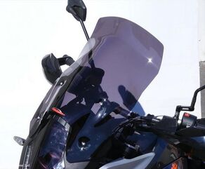 Powerbronze / パワーブロンズ フリップスクリーン フロストサファイヤ ブルー KTM 1190 アドベンチャー, 13-16 ,1050 アドベンチャー, 15-17,1290 SUPER アドベンチャー T, 17-19 (450 MM HIGH + 50 MM WIDER) | 420-KT106-018