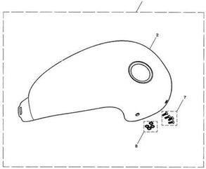 TRIUMPH / トライアンフ TANK COVER KIT for TRIUMPH / トライアンフ SCRAMBLER CARB | A9910079