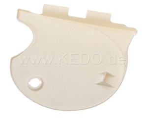 Kedo Replica Side Cover, Left, White (without Decal) (OEM Reference # 1E6-21711-00) | 29299