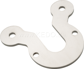 Kedo Speedometer Bracket "Eco" for aftermarket 60mm mini-instruments, stainless steel, mounting on upper yoke, speedometer mount 45mm / M6 | TH-10305